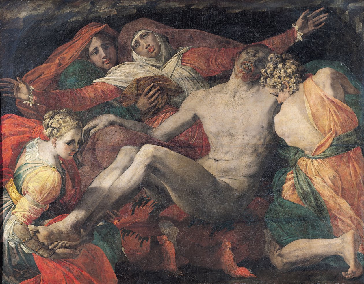 Pieta, 1530-35 autorstwa Giovanni Battista Rosso Fiorentino