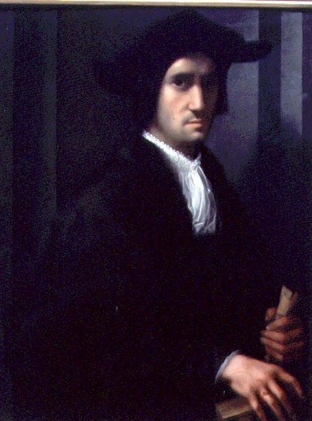 Portret mężczyzny (panel) autorstwa Giovanni Battista Rosso Fiorentino