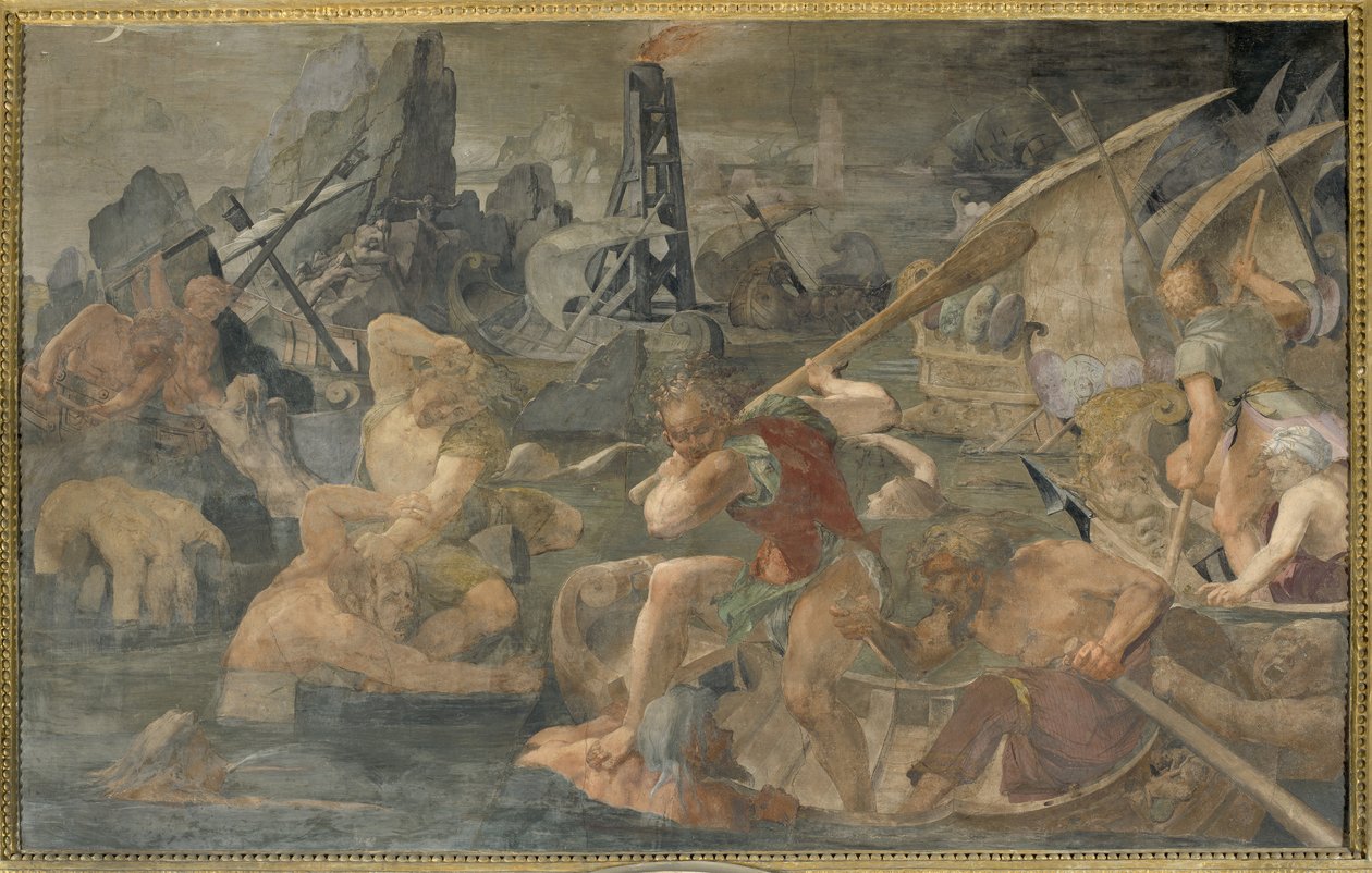 Zemsta Naupliusza autorstwa Giovanni Battista Rosso Fiorentino