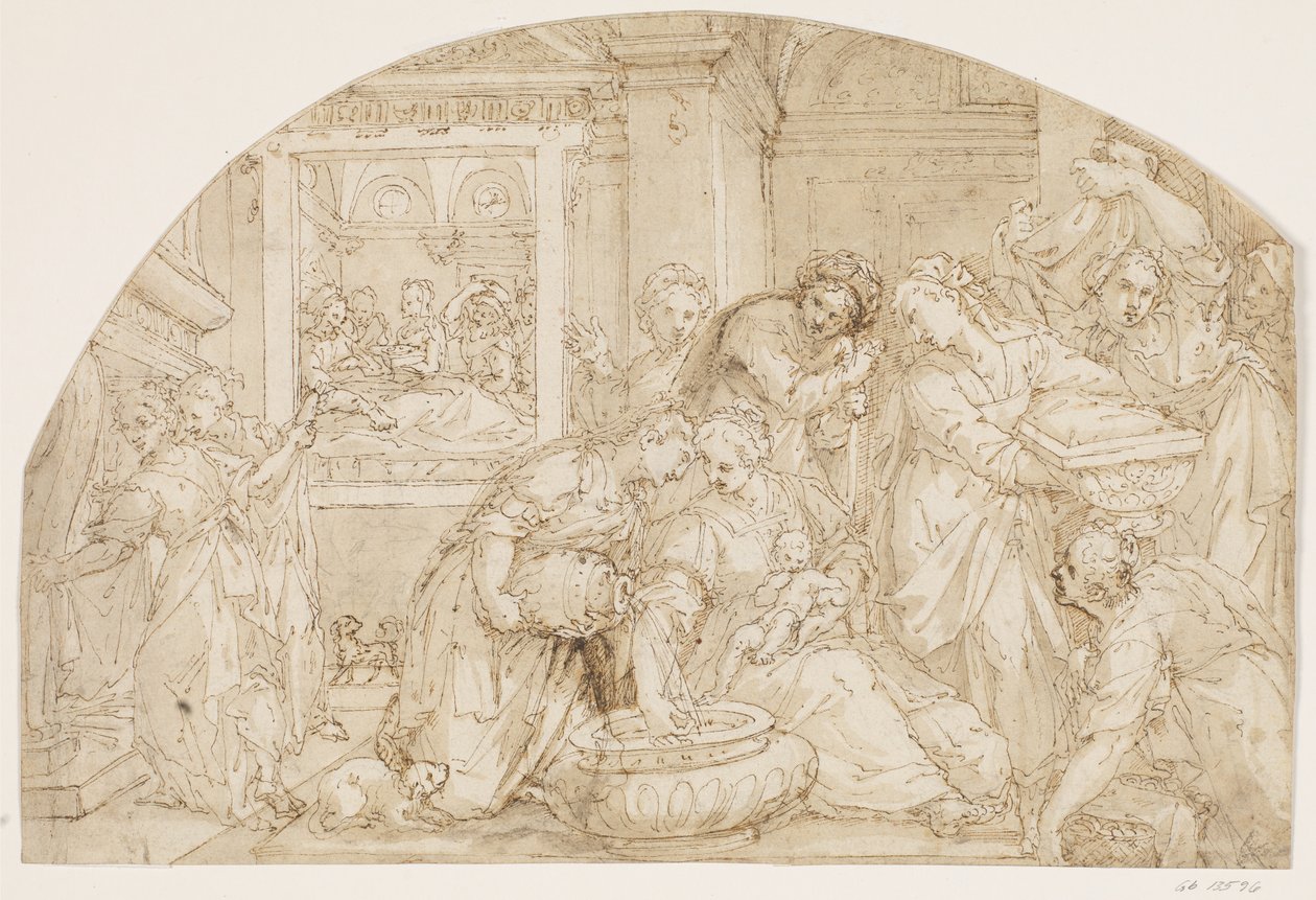 Narodziny Maryi autorstwa Giovanni Battista Rovere
