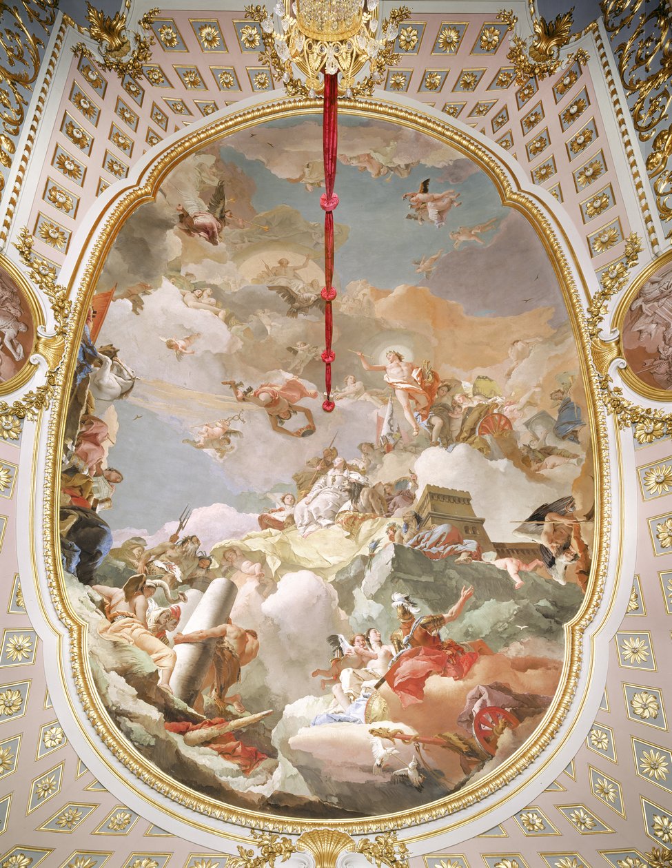 Apoteoza monarchii hiszpańskiej autorstwa Giovanni Battista Tiepolo