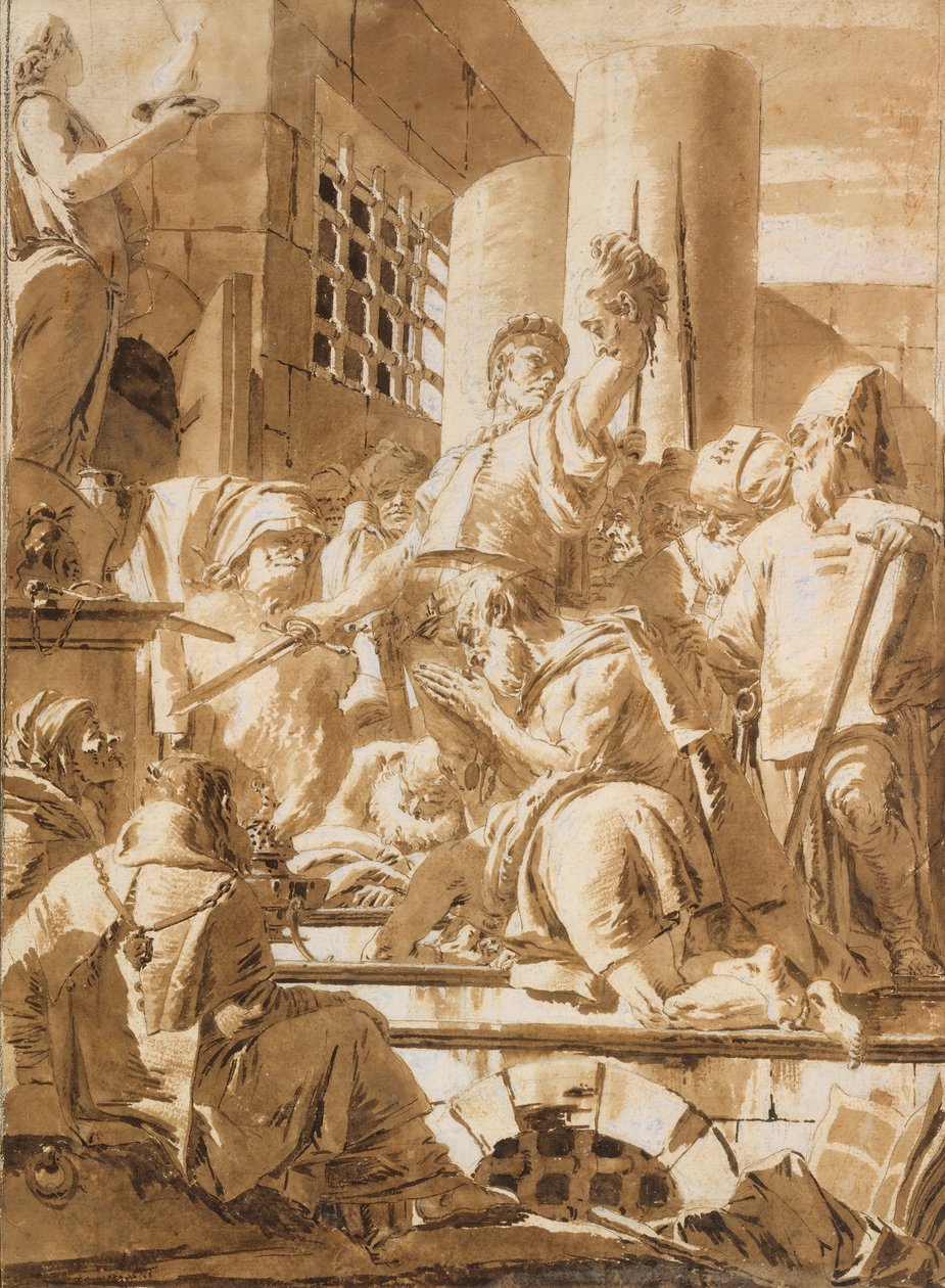 Ścięcie dwóch świętych mężczyzn, 1696-1770. autorstwa Giovanni Battista Tiepolo