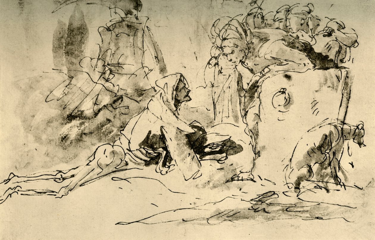 Capriccio, ok. 1740, 1928 autorstwa Giovanni Battista Tiepolo