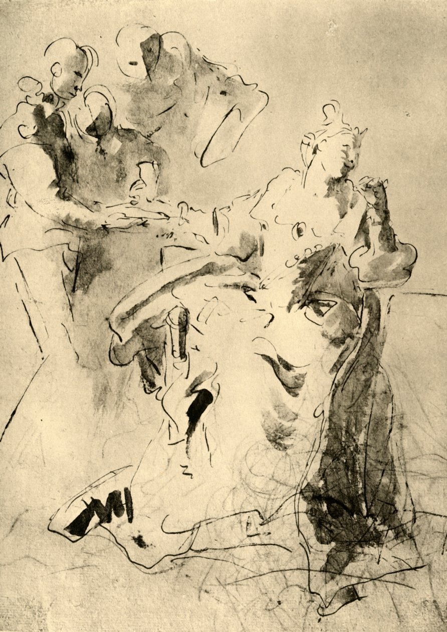 Kleopatra, przed 1751, 1928 autorstwa Giovanni Battista Tiepolo