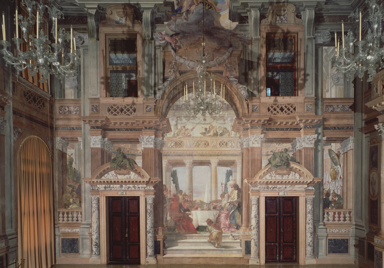 Cleopatras Banquet, 1747-50 (patrz także 176188 i 176768) autorstwa Giovanni Battista Tiepolo