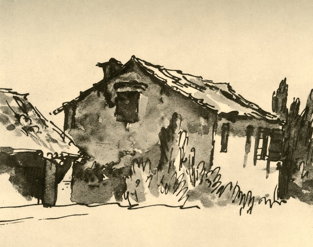 Dom Wiejski, połowa XVIII w., 1928 autorstwa Giovanni Battista Tiepolo