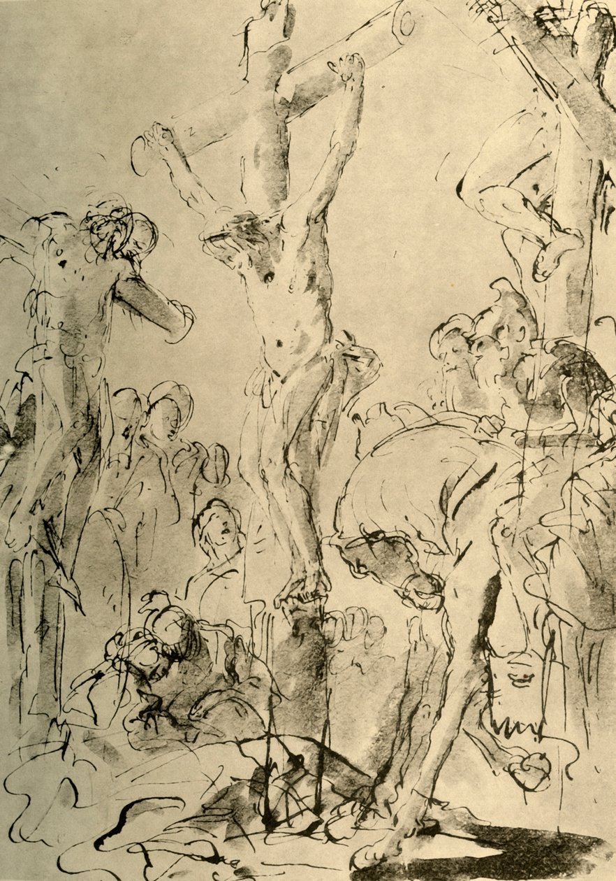Ukrzyżowanie, połowa XVIII wieku, 1928 autorstwa Giovanni Battista Tiepolo