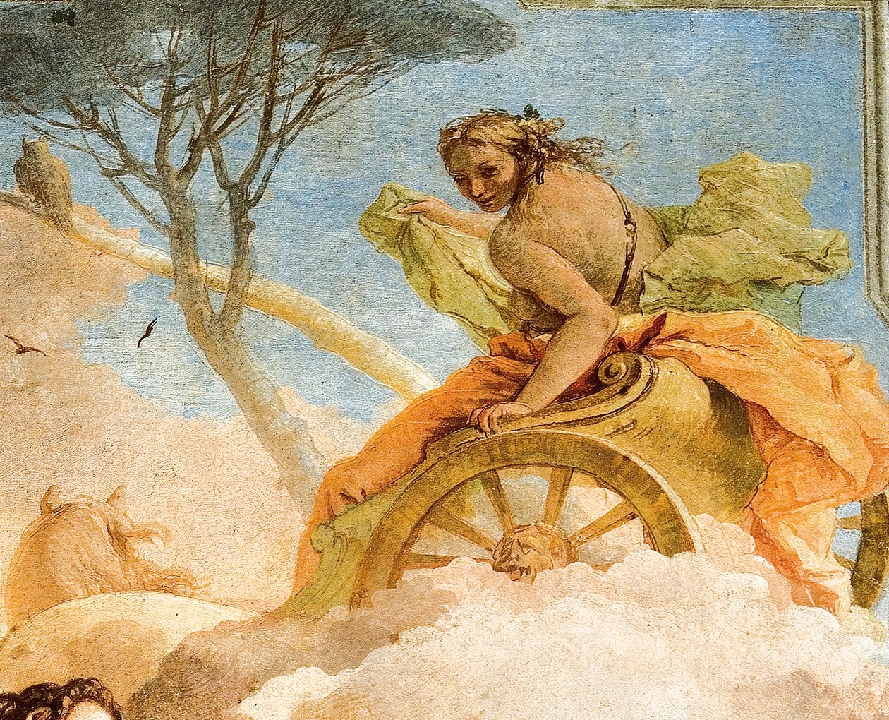 Zdjęcie Armidy z obrazu Armida porywająca śpiącego Rinalda, z Sali Jerozolimskiej w Palazzinie, 1757 r. autorstwa Giovanni Battista Tiepolo