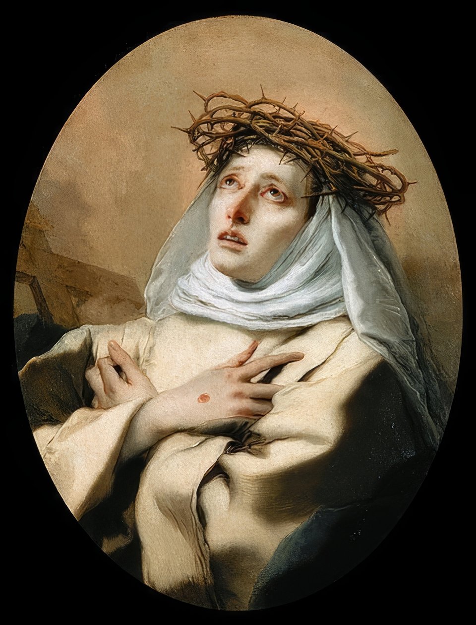 Święta Katarzyna ze Sieny. 1746 (?) autorstwa Giovanni Battista Tiepolo