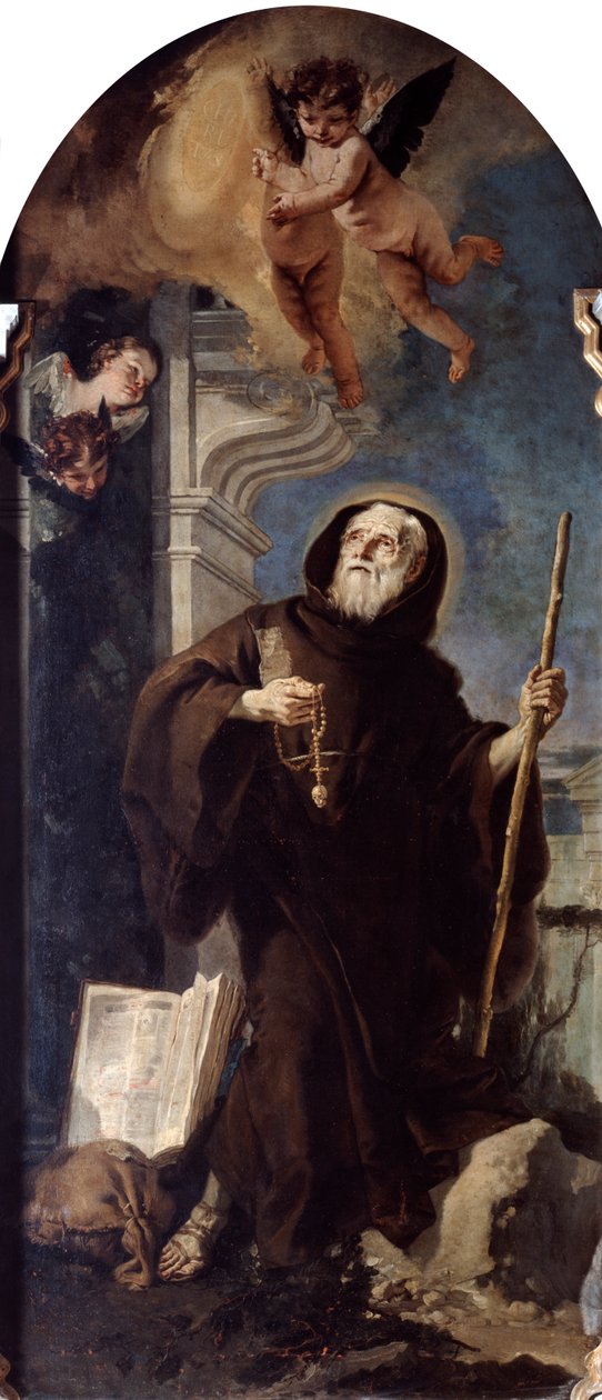 Ekstaza św. Franciszka z Pauli, XVIII w. autorstwa Giovanni Battista Tiepolo