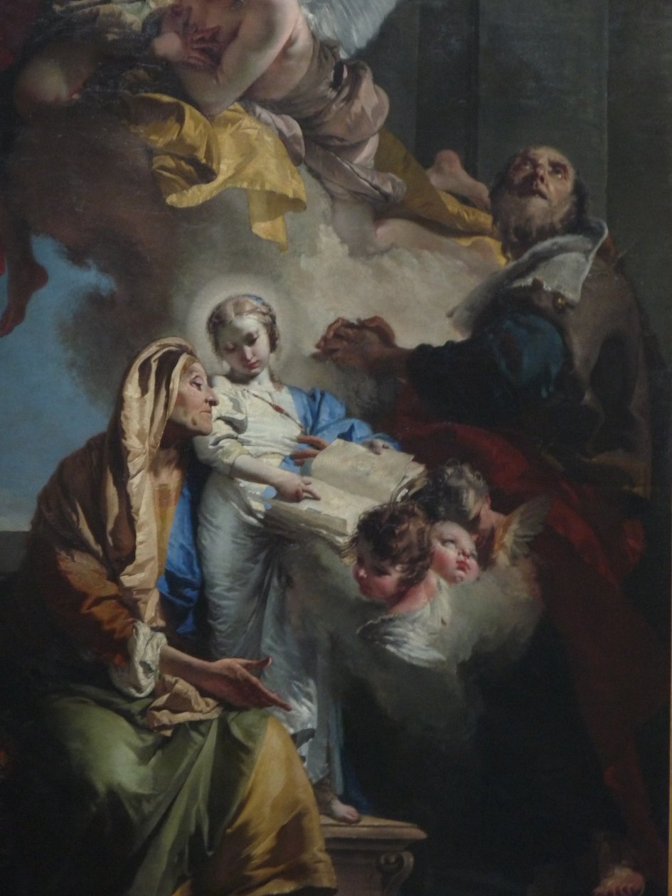 Edukacja Dziewicy autorstwa Giovanni Battista Tiepolo