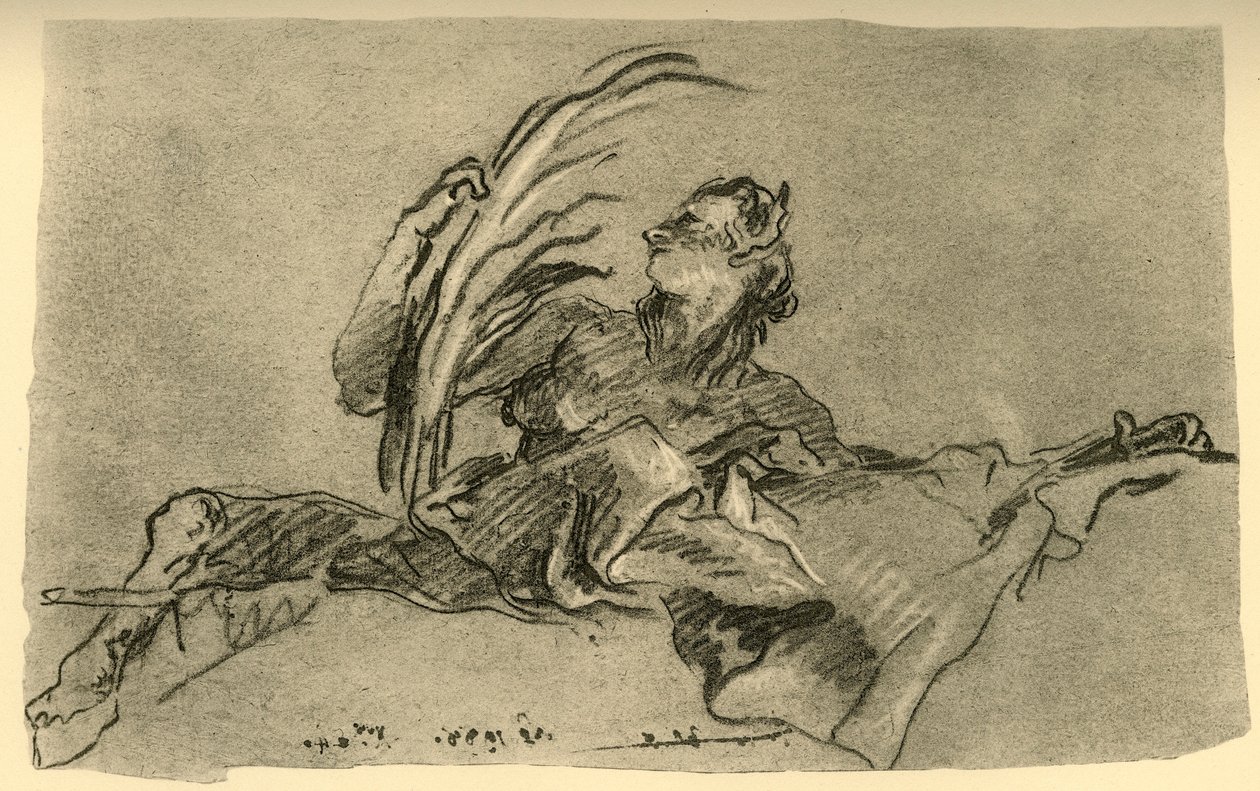 Faun żeński, ok. 1761, 1928 r autorstwa Giovanni Battista Tiepolo