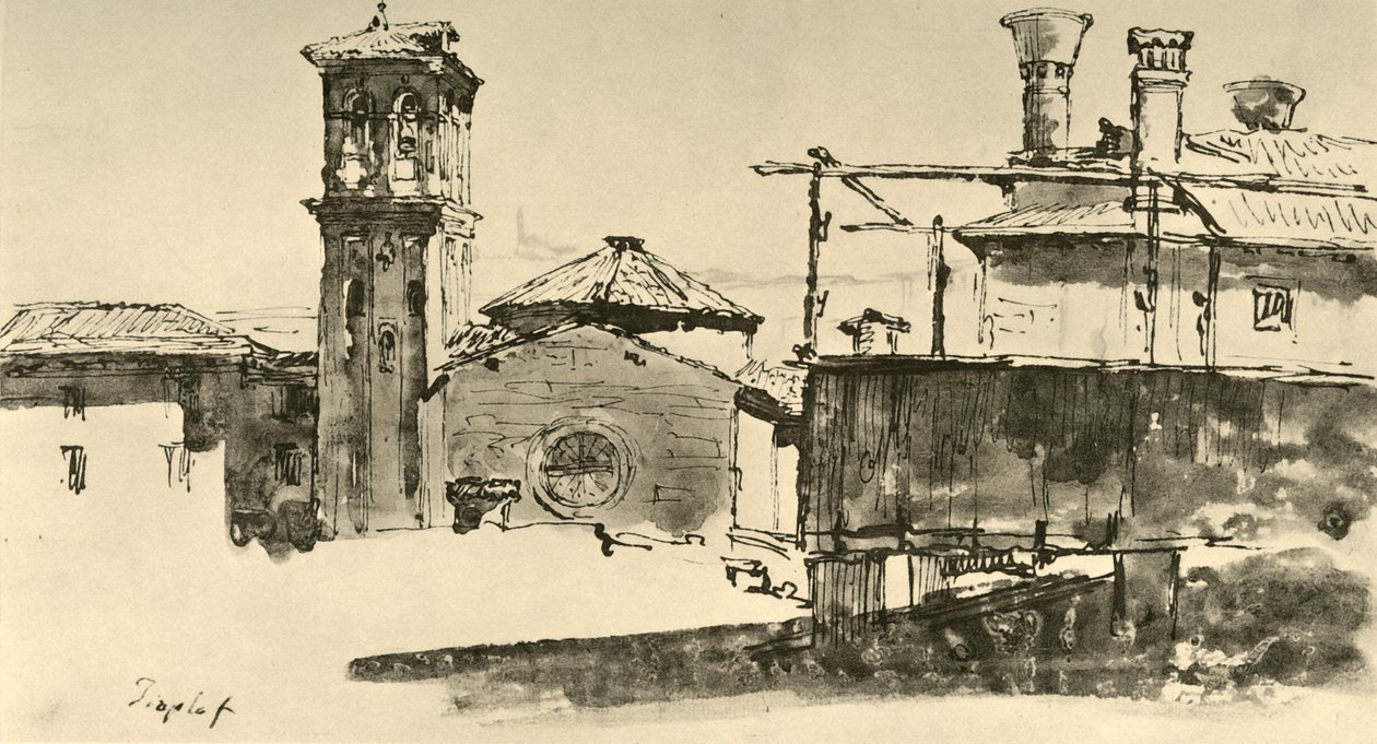 Zespół budynków, połowa XVIII wieku, 1928 autorstwa Giovanni Battista Tiepolo