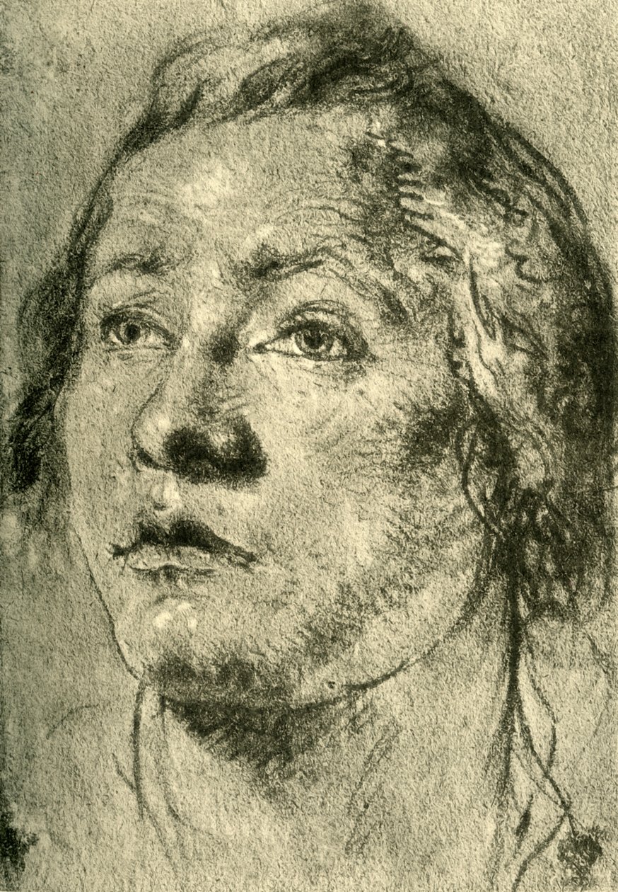 Głowa młodzieńca, połowa XVIII wieku, 1928 autorstwa Giovanni Battista Tiepolo