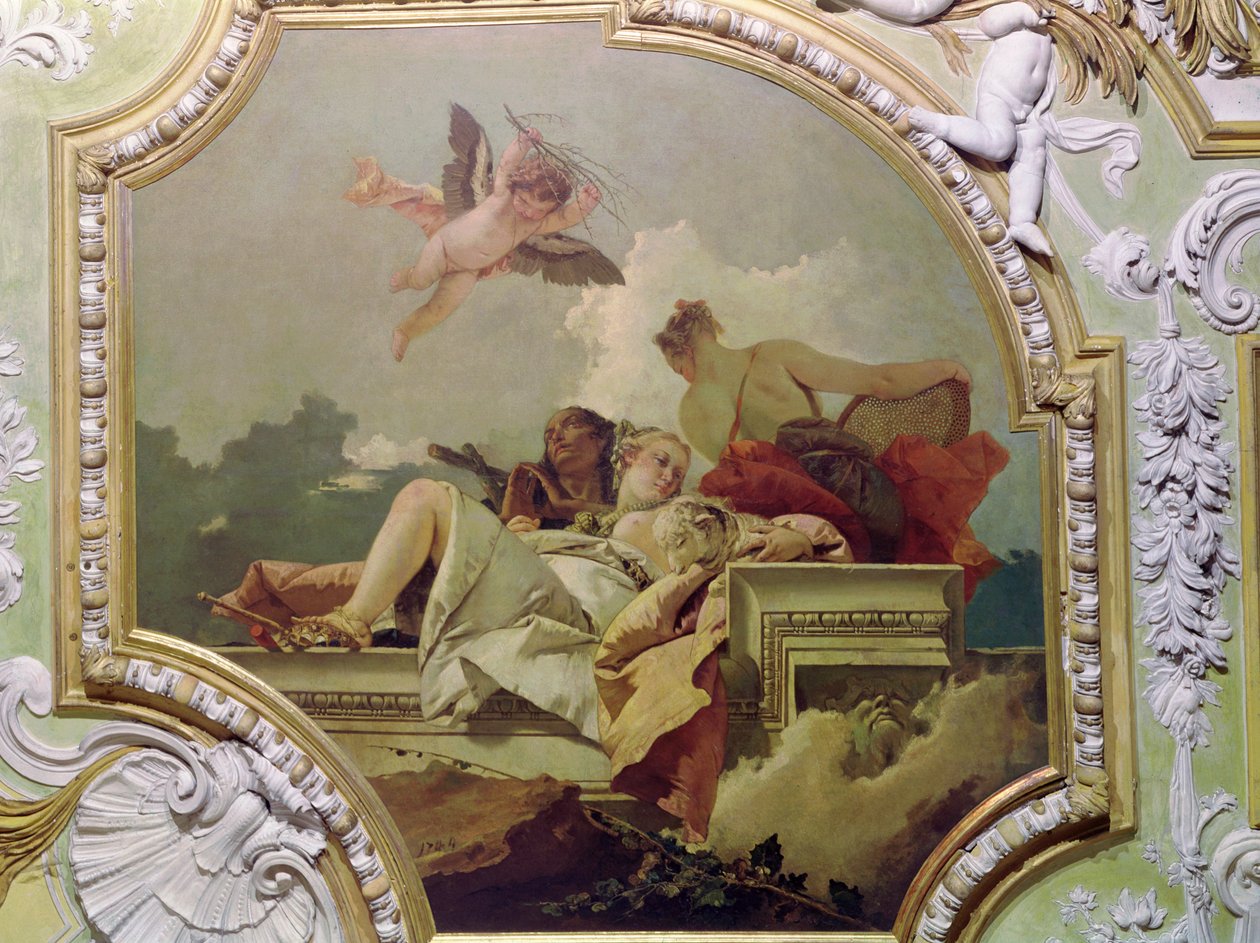 Pokora, odpust i prawda, z „Sala Capitolare” (Sala kapitulacji) c.1749 autorstwa Giovanni Battista Tiepolo
