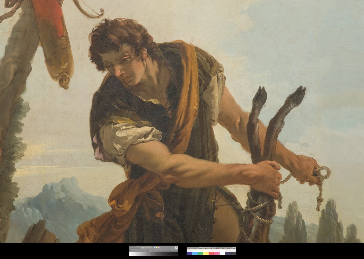Łowca z Jeleniem, 1718 autorstwa Giovanni Battista Tiepolo