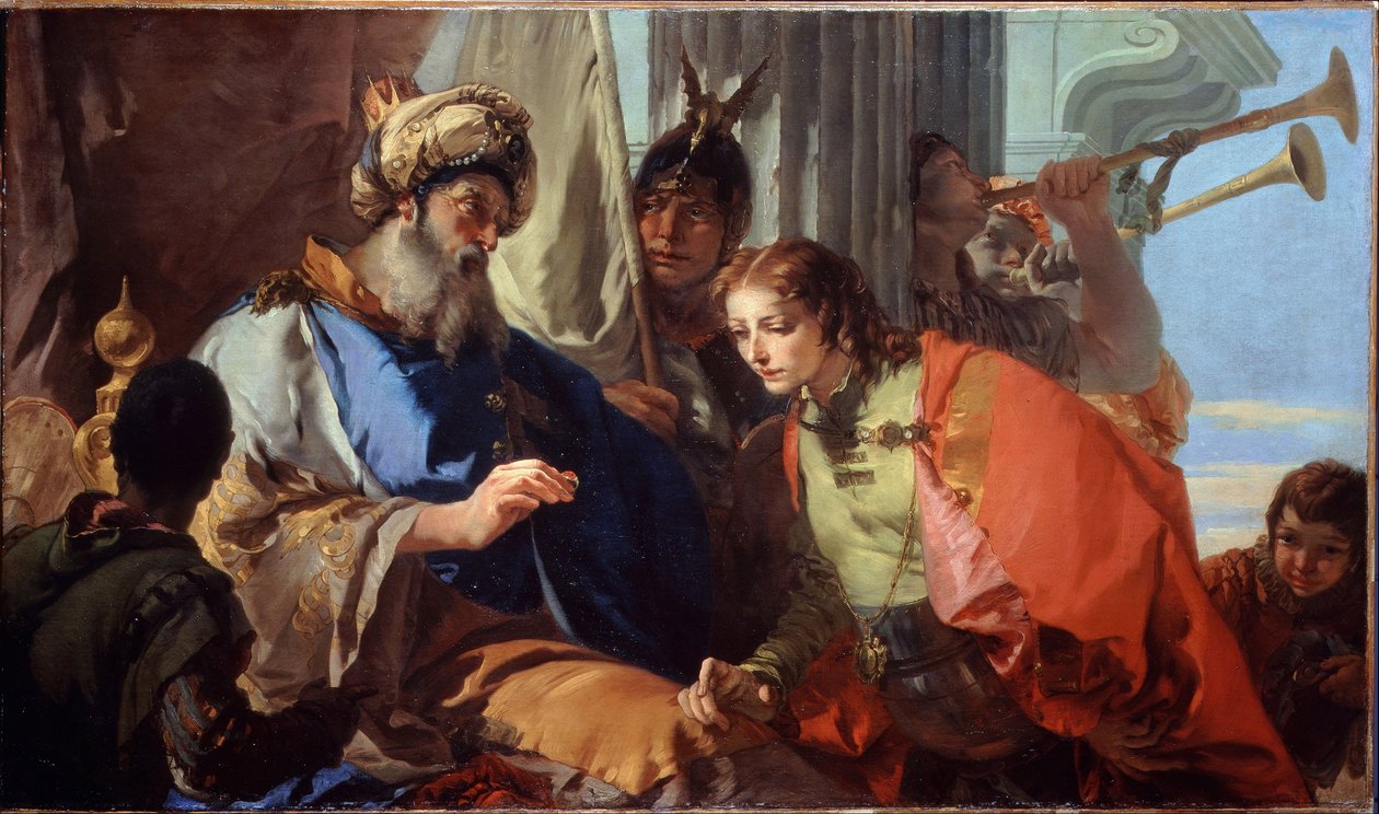Józef otrzymuje pierścień faraona autorstwa Giovanni Battista Tiepolo