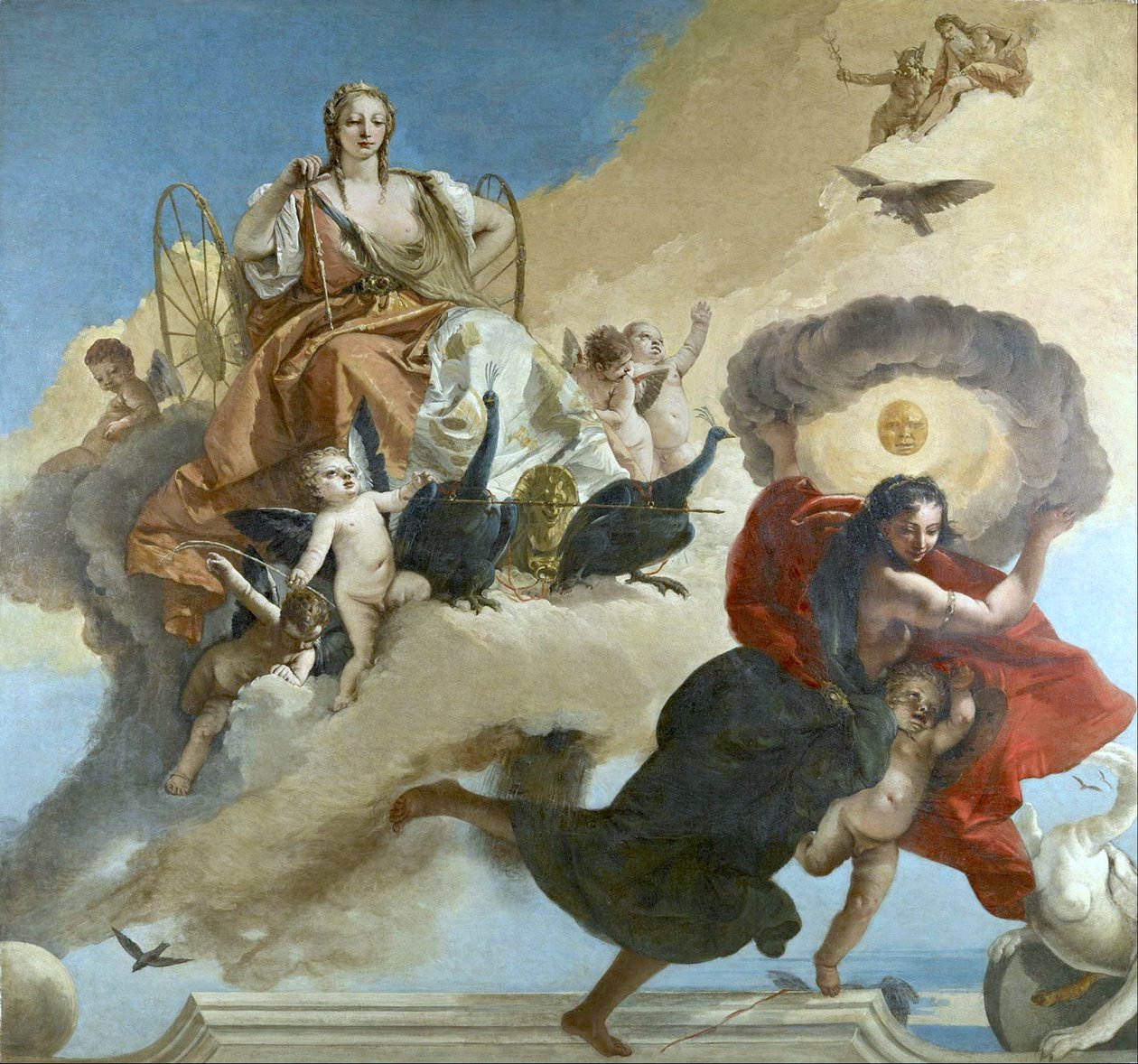 Juno i Luna autorstwa Giovanni Battista Tiepolo