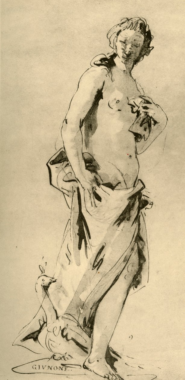 Junona, połowa XVIII wieku, 1928 autorstwa Giovanni Battista Tiepolo