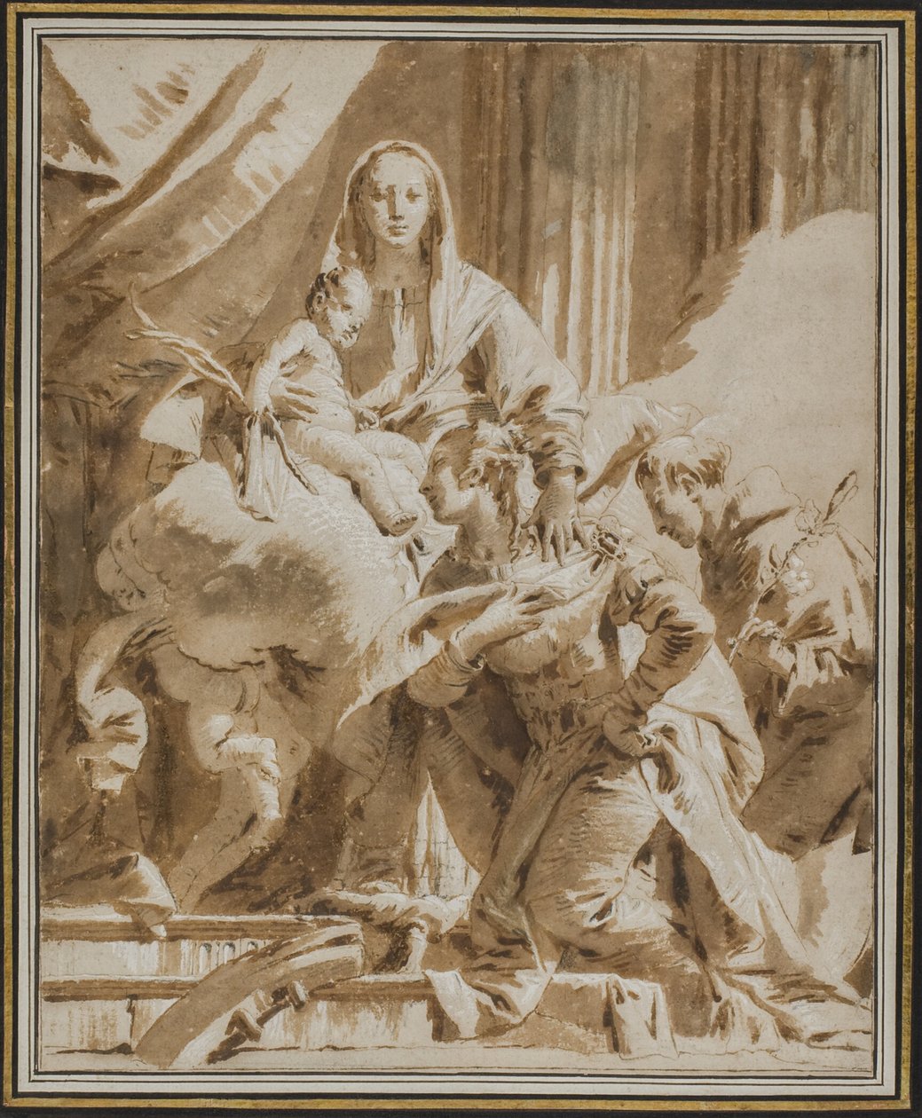 Madonna z Dzieciątkiem ze św. Antonim Padewskim i Katarzyną Aleksandryjską autorstwa Giovanni Battista Tiepolo