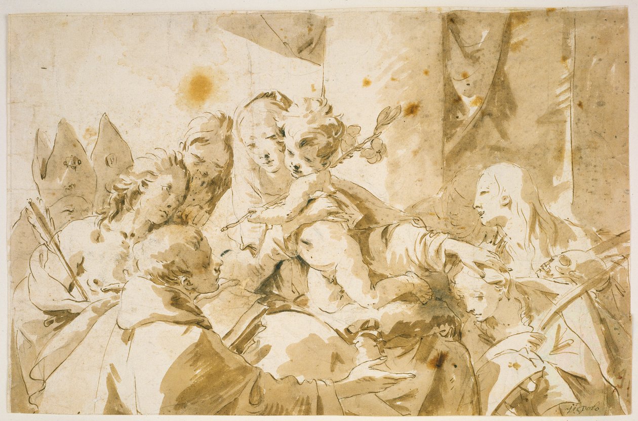 Madonna mit Kind und Heiligen autorstwa Giovanni Battista Tiepolo
