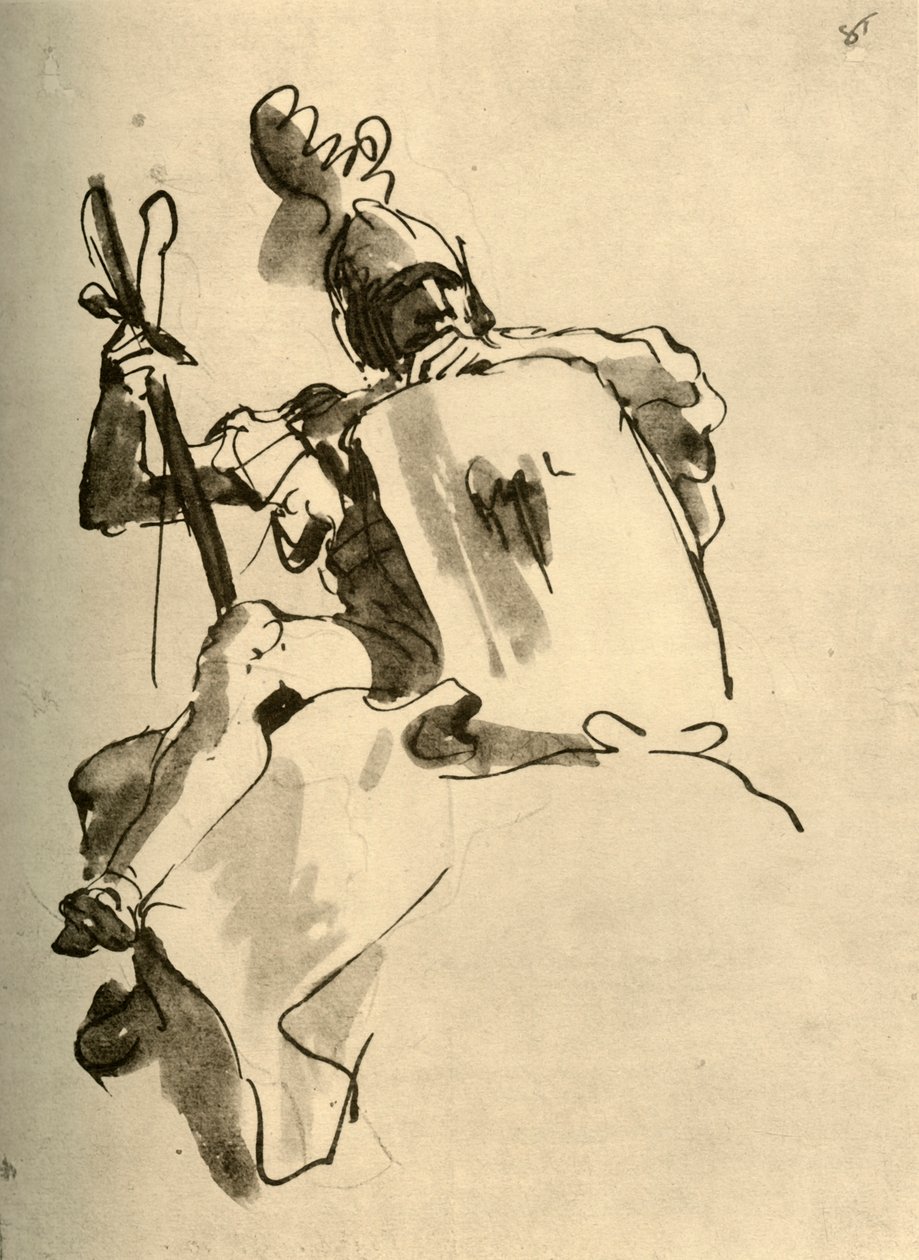 Mars, 1757, 1928 autorstwa Giovanni Battista Tiepolo