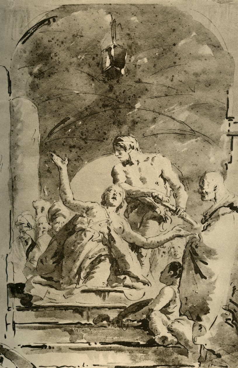 Męczeństwo S. Giustiny, ok. 1730, 1928 autorstwa Giovanni Battista Tiepolo