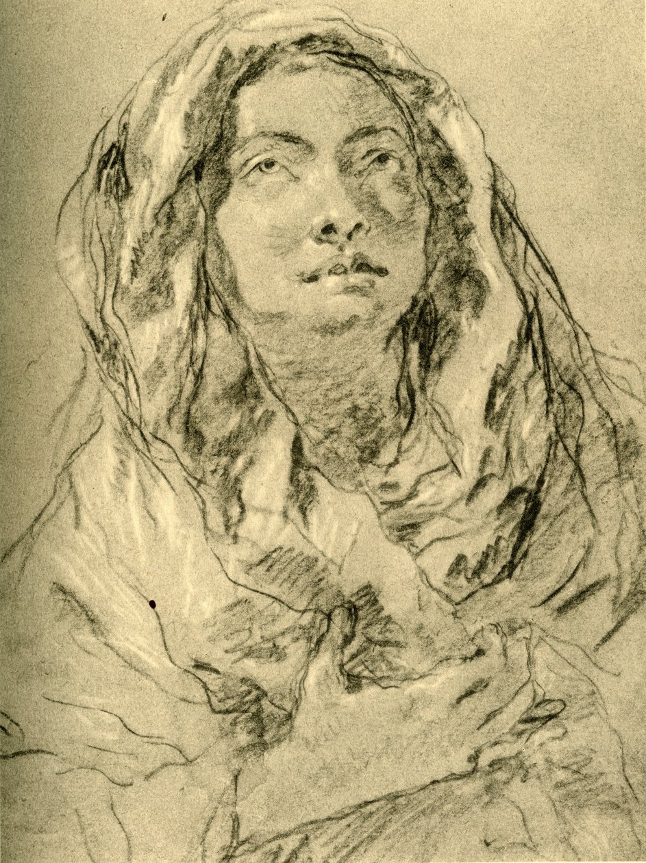 Mater Dolorosa, połowa XVIII wieku, 1928 autorstwa Giovanni Battista Tiepolo