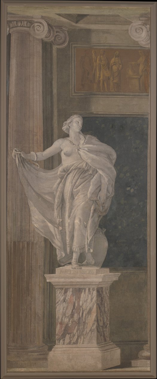 Metafizyka, 1760 (fresk przeniesiony na płótno) autorstwa Giovanni Battista Tiepolo