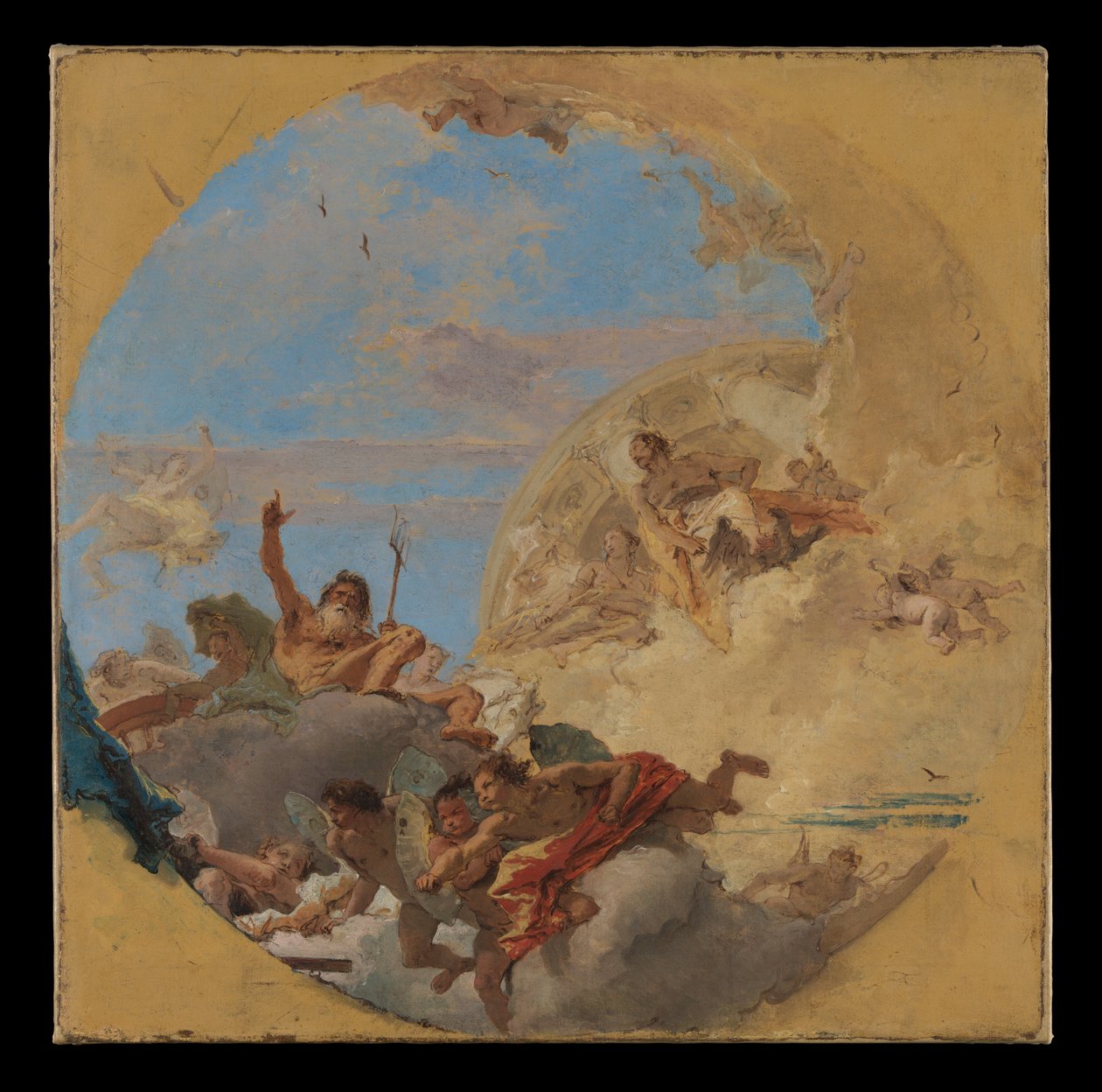 Neptun i wiatry autorstwa Giovanni Battista Tiepolo