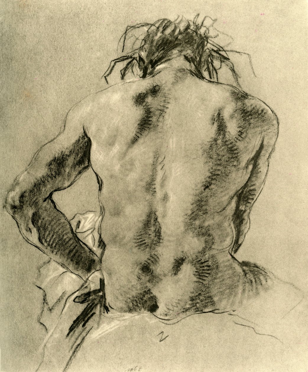Nagie plecy, 1751, 1928 autorstwa Giovanni Battista Tiepolo