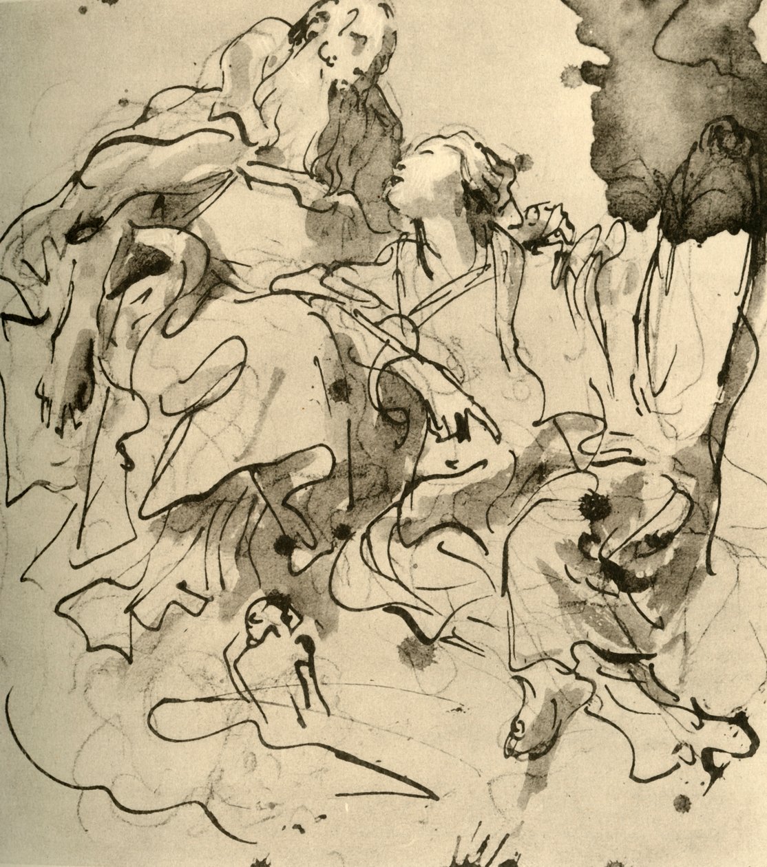 Stary mężczyzna i młoda kobieta, 1761, 1928 autorstwa Giovanni Battista Tiepolo