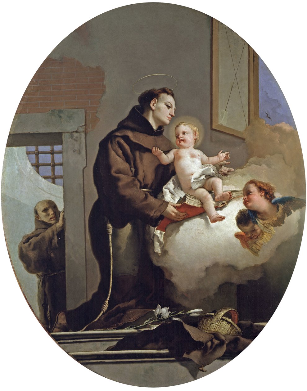 Św. Antoni Padewski z Dzieciątkiem Jezus, 1767-69 autorstwa Giovanni Battista Tiepolo
