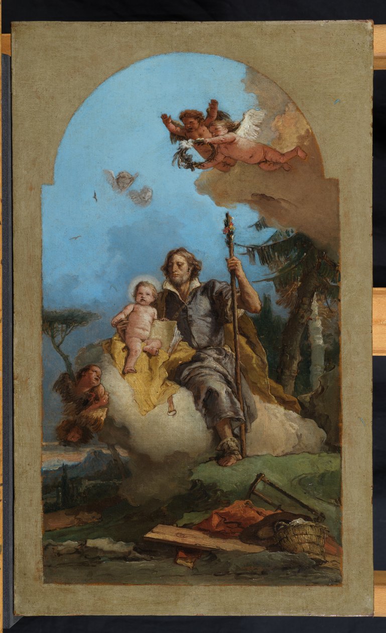 Święty Józef z Dzieciątkiem Jezus, 1767 autorstwa Giovanni Battista Tiepolo