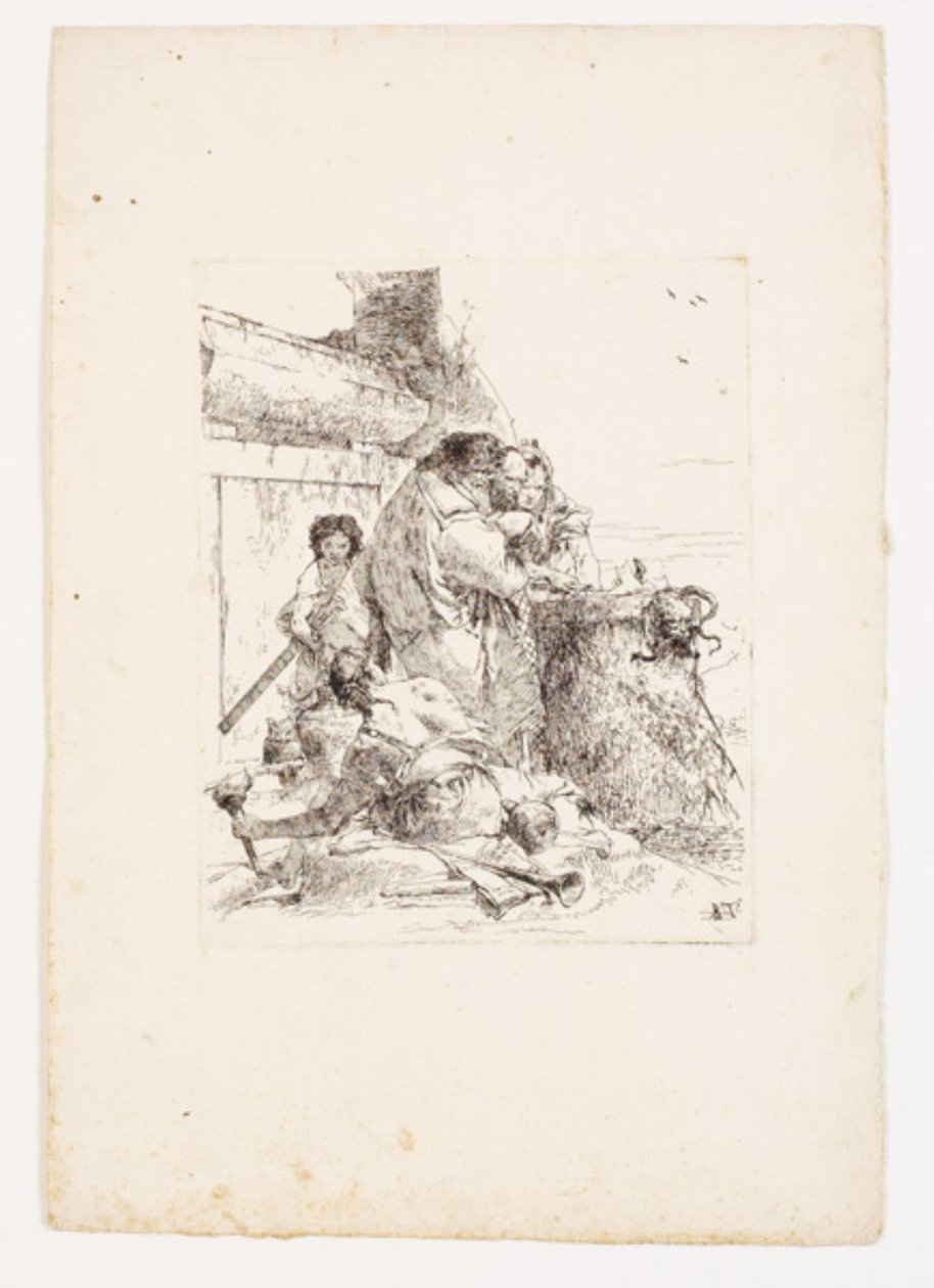 Ofiara węża autorstwa Giovanni Battista Tiepolo
