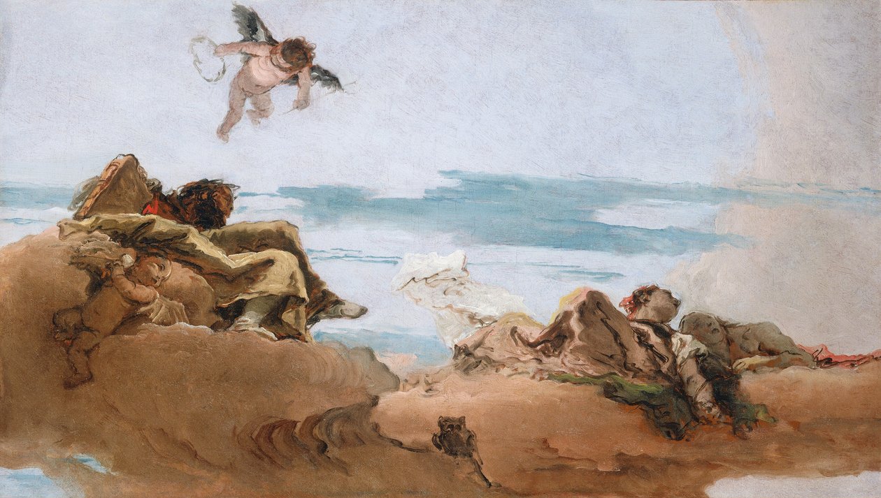 Studium sufitowe z personifikacją radcy przed ok. 1762. autorstwa Giovanni Battista Tiepolo