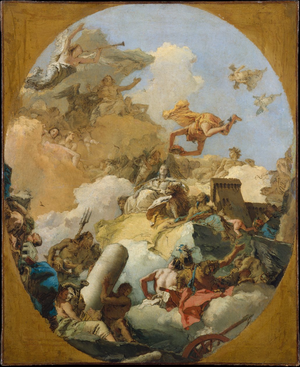 Die Apotheose der spanischen Monarchie autorstwa Giovanni Battista Tiepolo
