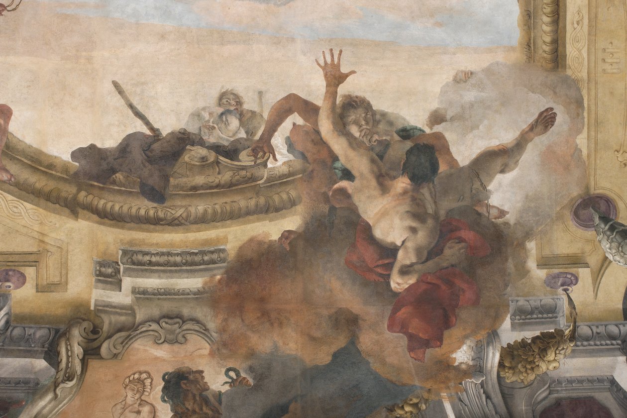 Upadek demonów, Opowieści Scypiona, detal, 1731 autorstwa Giovanni Battista Tiepolo