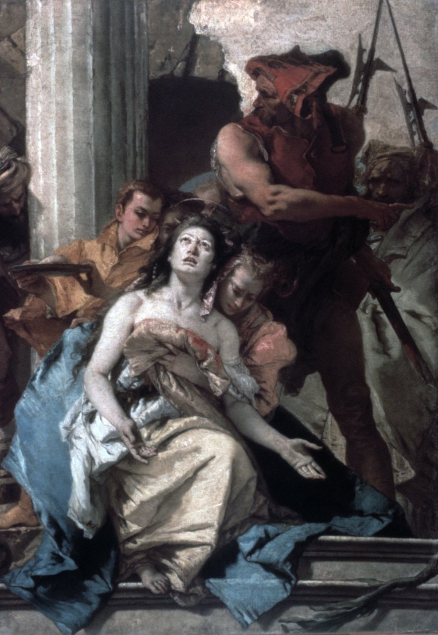 Męczeństwo św. Agaty, ok. 1756 r. autorstwa Giovanni Battista Tiepolo