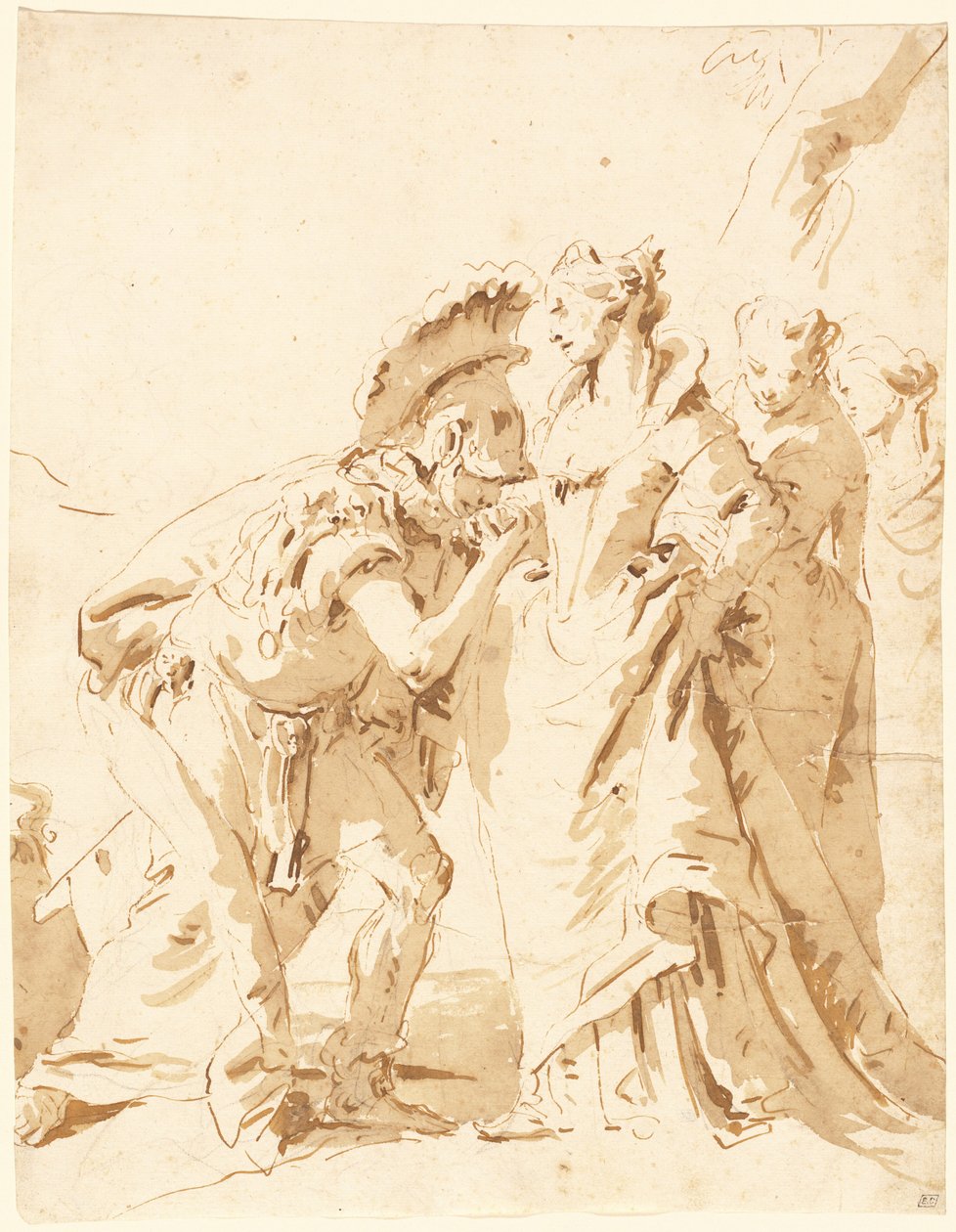 Spotkanie Antoniusza i Kleopatry autorstwa Giovanni Battista Tiepolo