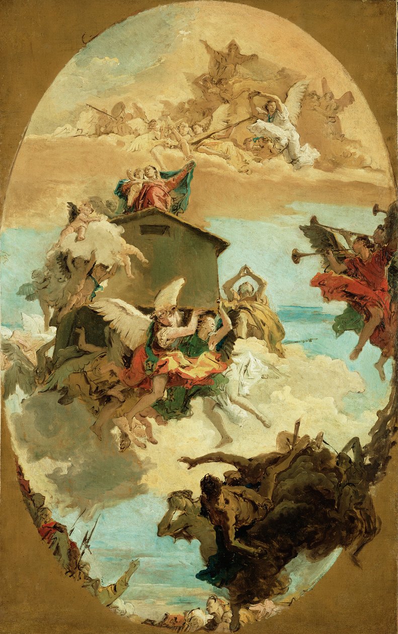 Cud Świętego Domu Loretańskiego autorstwa Giovanni Battista Tiepolo