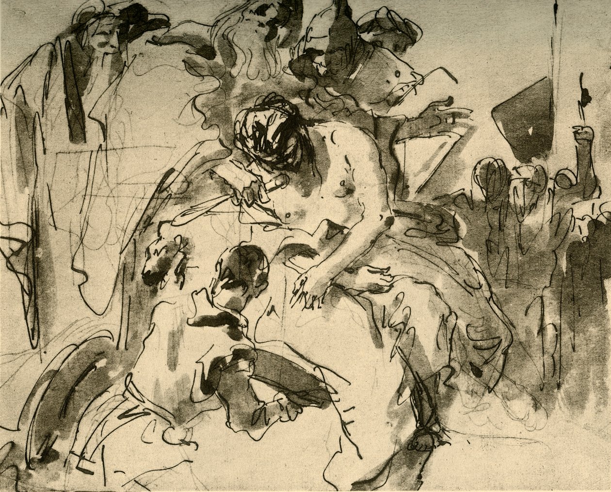 Ofiara Ifigenii, c1757, 1928 autorstwa Giovanni Battista Tiepolo