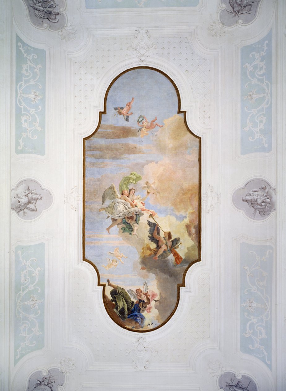 Triumf męstwa i roztropności autorstwa Giovanni Battista Tiepolo