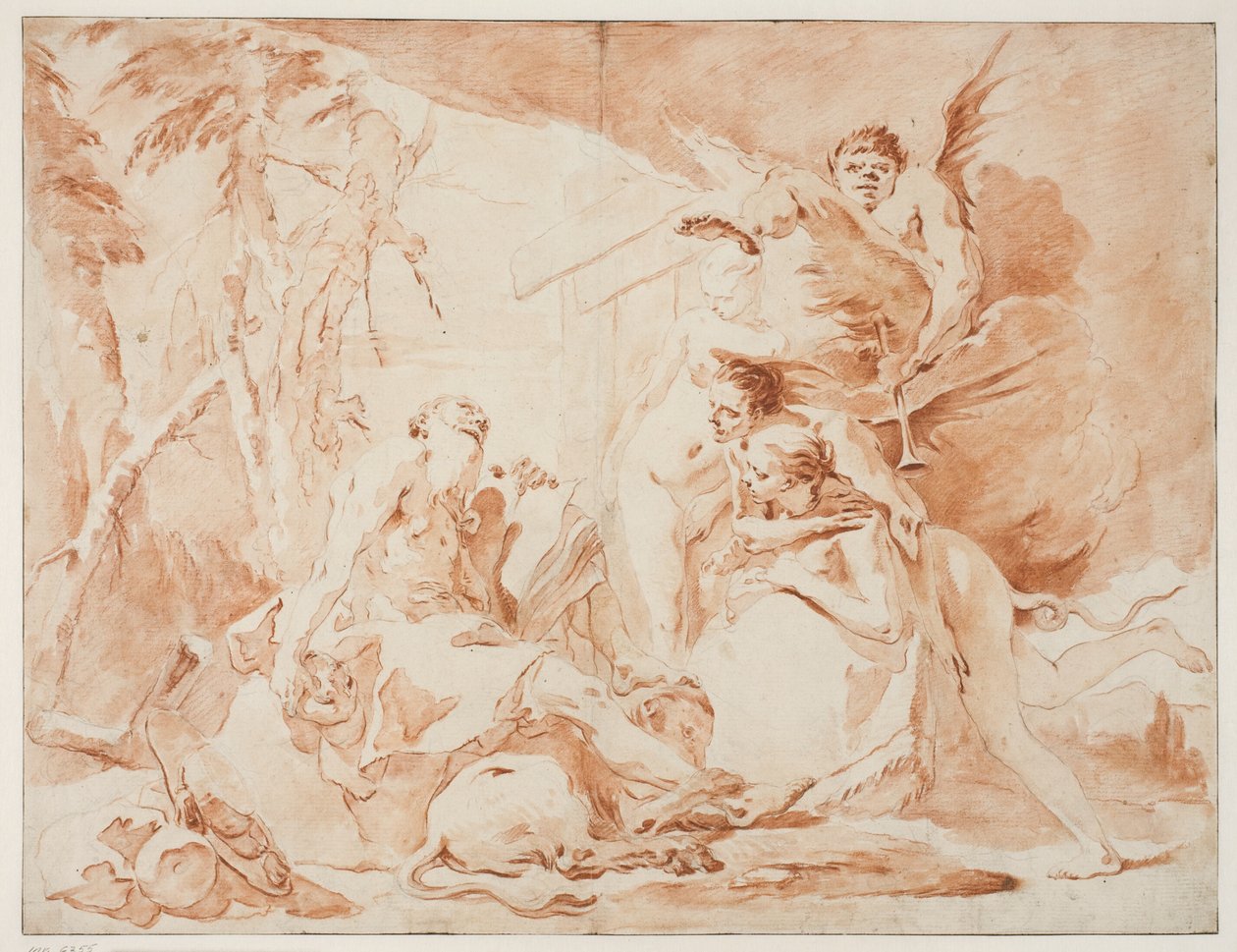 Pokusy św. Hieronima autorstwa Giovanni Battista Tiepolo