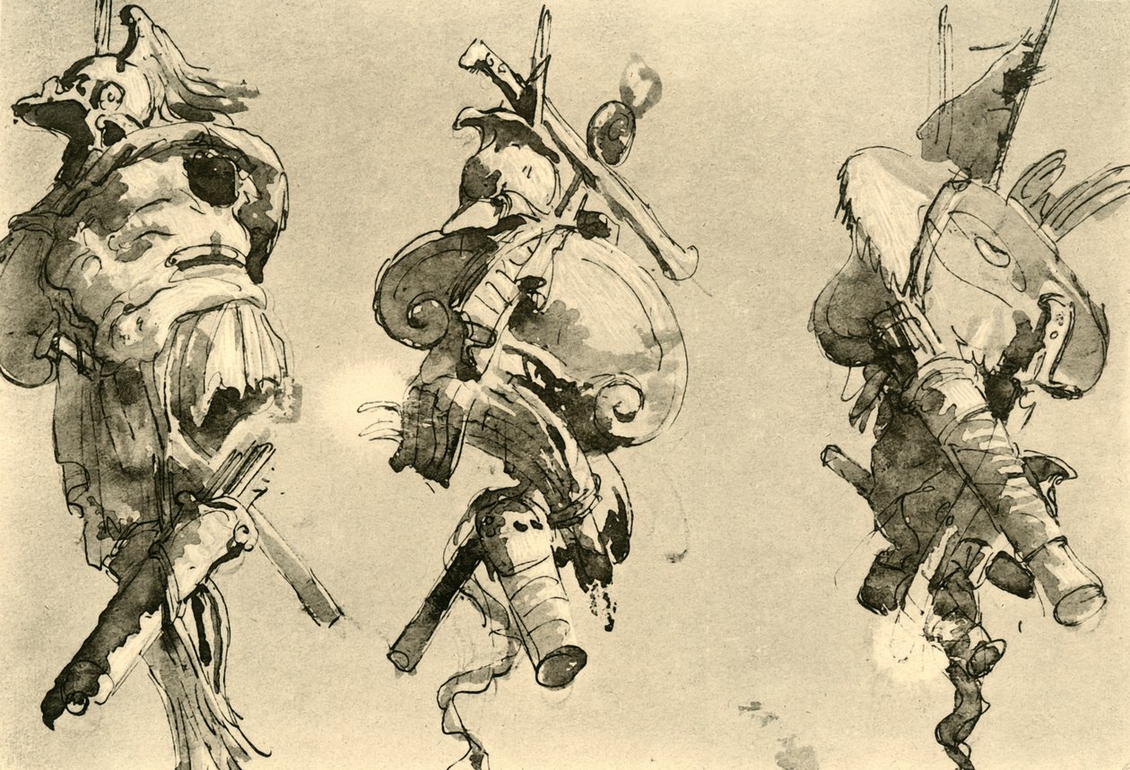 Trzy trofea, połowa XVIII wieku, 1928 autorstwa Giovanni Battista Tiepolo