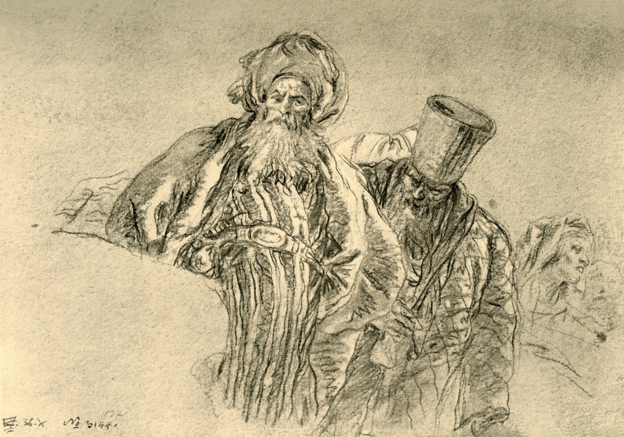 „Dwóch orientalnych kupców”, 1753, 1928 autorstwa Giovanni Battista Tiepolo