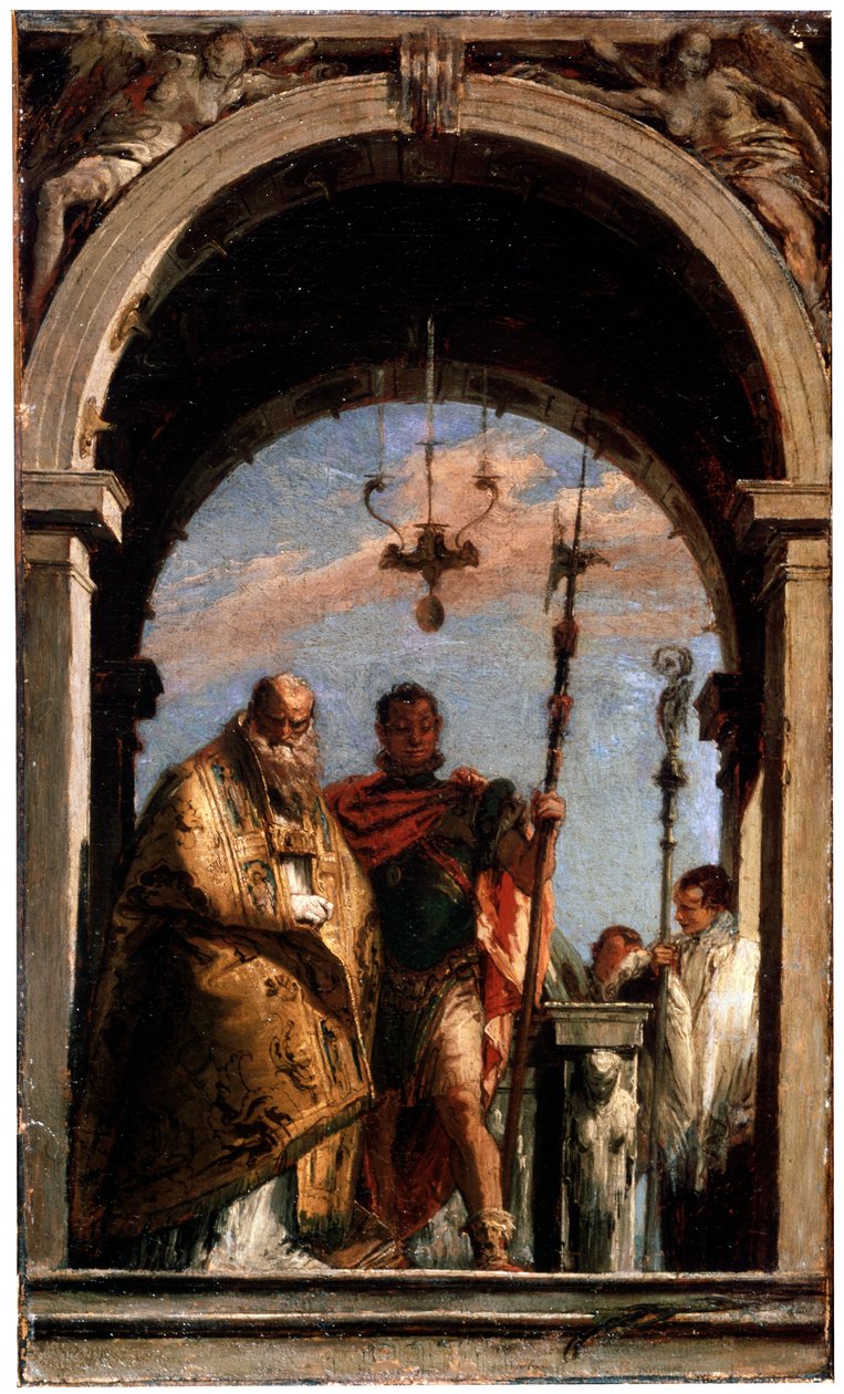 Dwóch świętych, 1740-1745. autorstwa Giovanni Battista Tiepolo