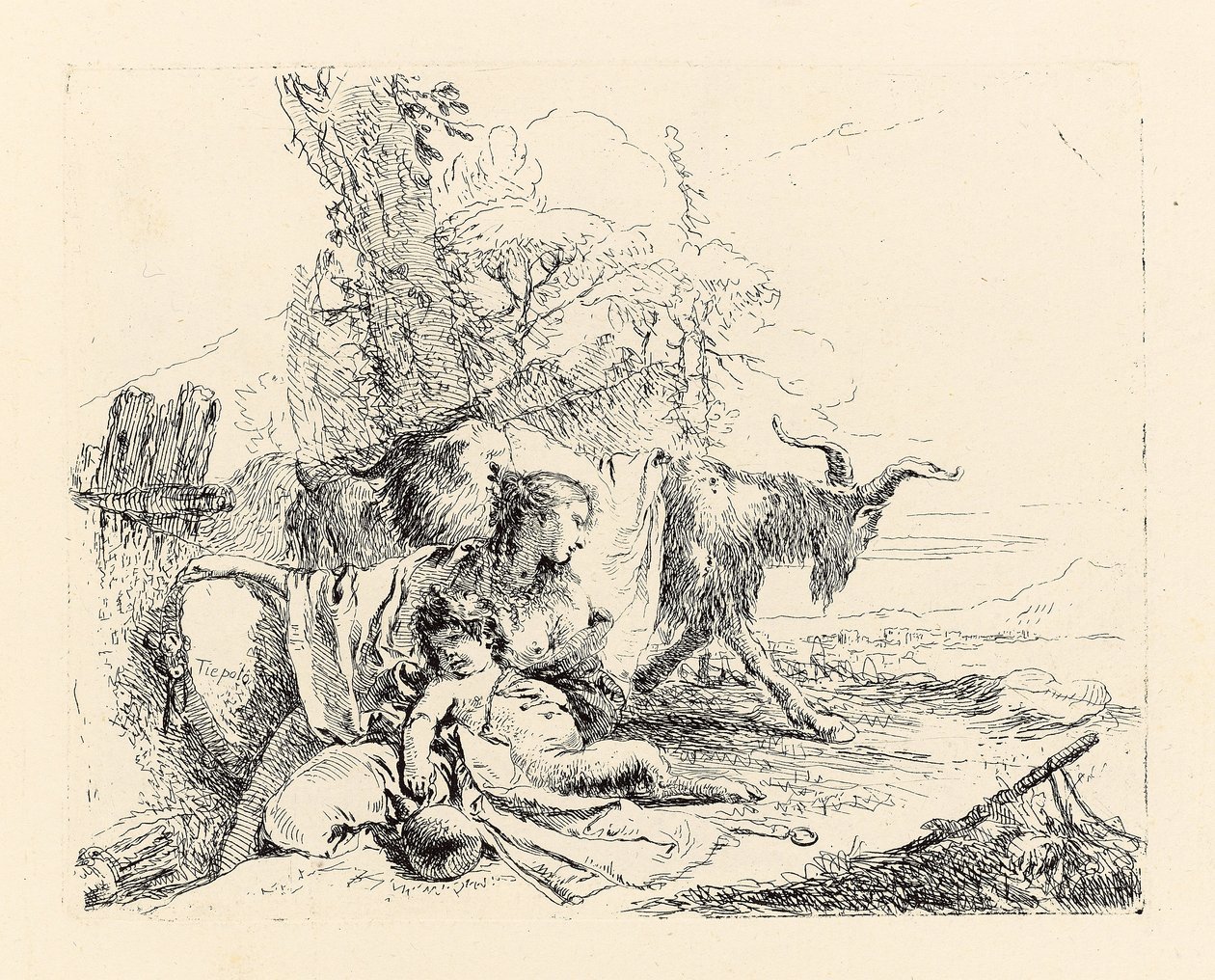 Vari Capricci, przed 1750 autorstwa Giovanni Battista Tiepolo
