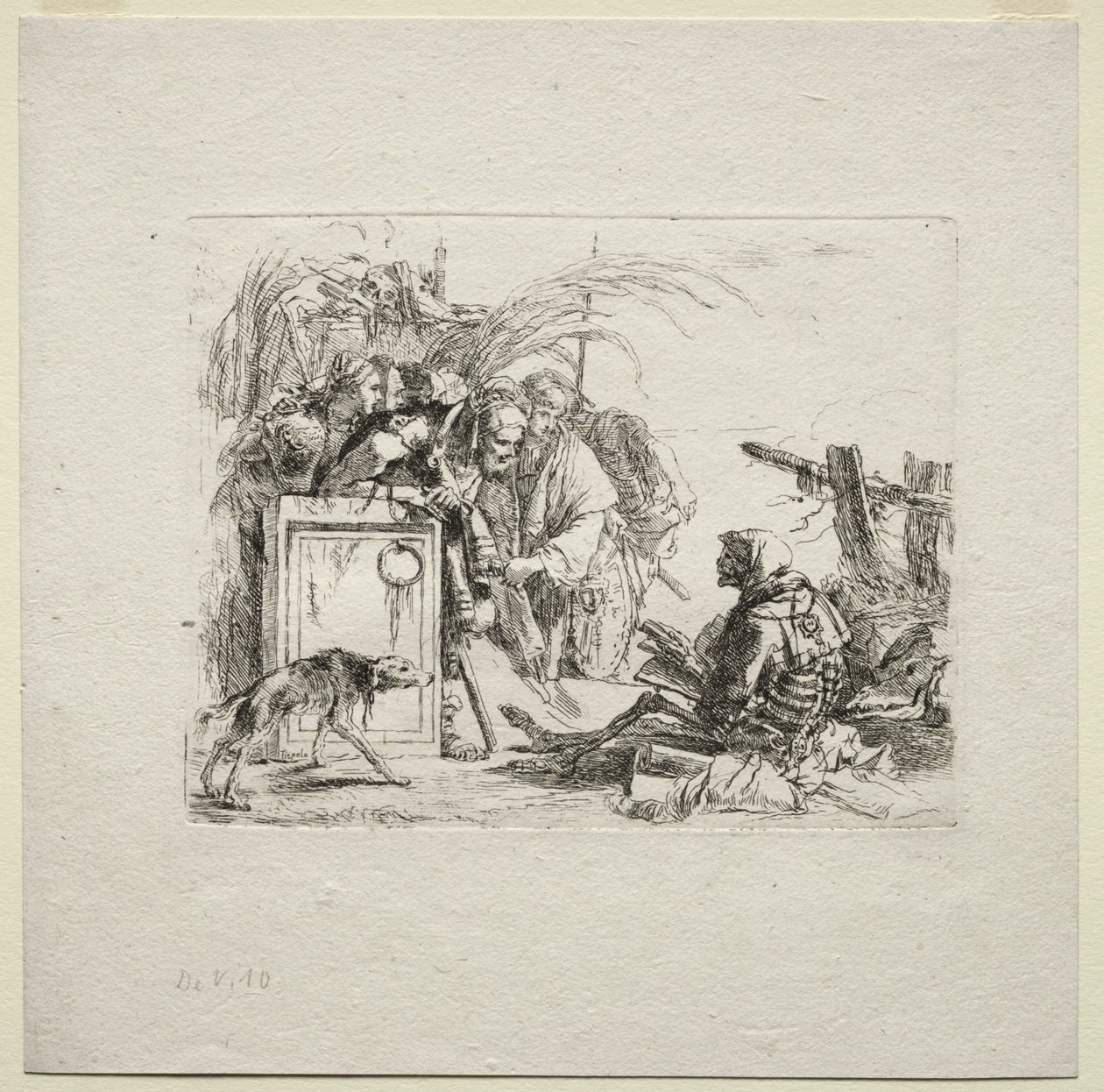 Różne kaprysy: Audiencja dająca śmierć, 1785. autorstwa Giovanni Battista Tiepolo