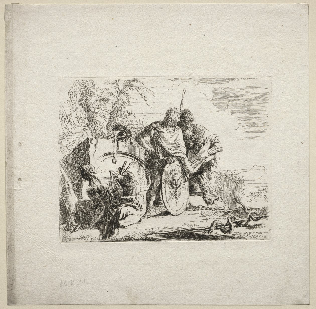 Różne kaprysy: młody żołnierz i astrolog autorstwa Giovanni Battista Tiepolo